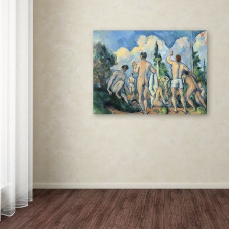 Trademark Fine Art Cezanne 'Bathers 2' Canvas Art, 35x47 AA00085-C3547GG